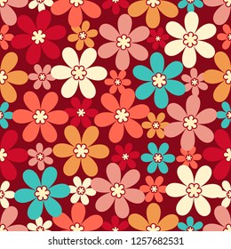 Seamless pattern with a floral pattern.
