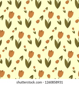 Seamless pattern with a floral pattern.
