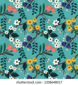 Seamless pattern floral