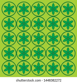 Seamless pattern floral abstract design