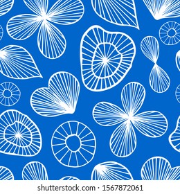 seamless pattern. floral abstract .vector illustration eps 10. hand drawing