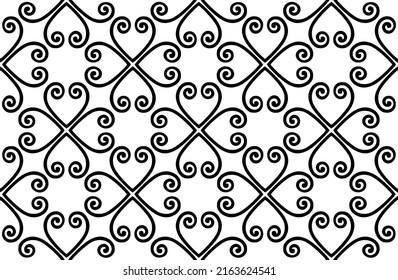 Seamless pattern with floral asian ornament. Abstract ornamental texture. Artistic diagonal flourish tile damask background