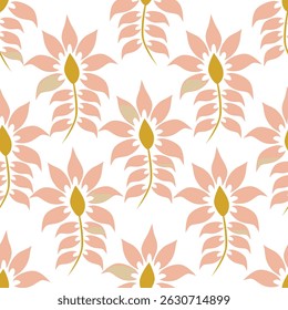 Seamless pattern with floral background