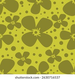 Seamless pattern with floral background