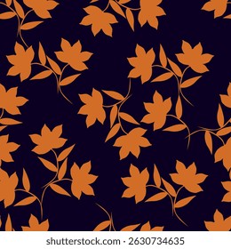 Seamless pattern with floral background