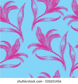 Seamless pattern with floral background