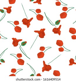 Seamless pattern with floral background. Abstract elegance.