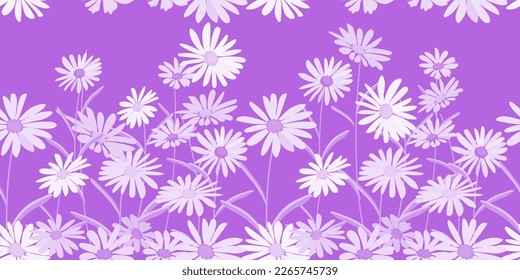 Fondo floral sin patrón, flores azules