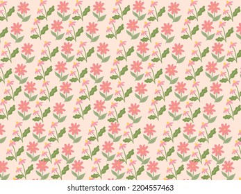 	
Nahtloses Muster, florales Hintergrunddesign.