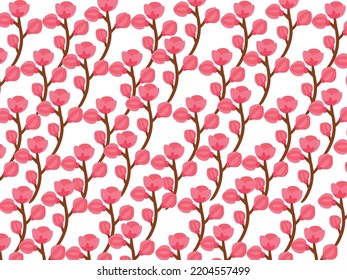 	
Seamless pattern floral background design.