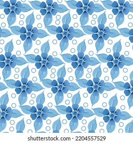	
Seamless pattern floral background design.