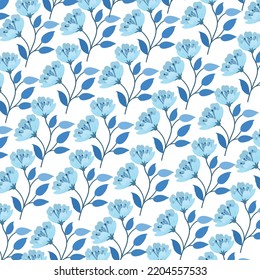 	
Seamless pattern floral background design.