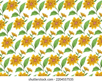 	
Seamless pattern floral background design.