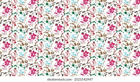 Padrão contínuo, fundo floral, padrão de papel de parede, padrão moderno, fundo bonito