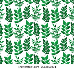 Fondo floral de patrón sin brillo.Moto de repetición de planta botánica.Hermoso ornamento de rama.Ilustración vectorial.Moda textil de tela de impresión.