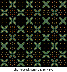 seamless pattern of floral batik. can use for fabric , fashion or background