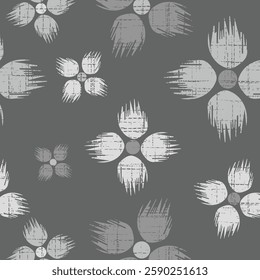 Seamless pattern of a floral Black and white theme texture pattern background design for used textiles, tiles, wallpapers..,