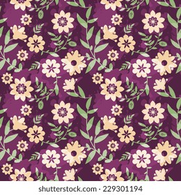 Seamless pattern with floral design