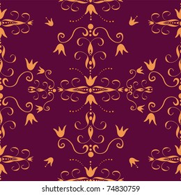 Seamless pattern with floral design