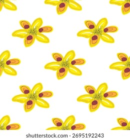 padrão sem costura design floral arte Ilustração Blossom. adequado para papel de parede têxtil fundo textura