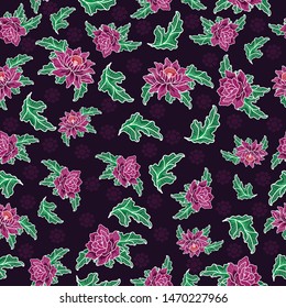 seamless pattern floral, a design for background, wallpapper, etc
