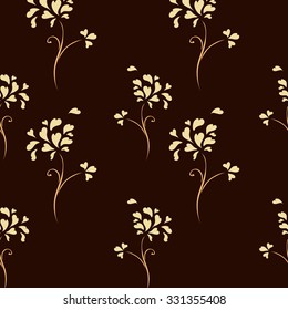 Seamless pattern for floral design. Dandelion flower.Vector illustration