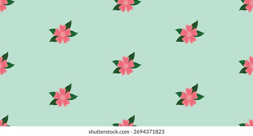 Flor de la ilustración del diseño floral del patrón inconsútil para las texturas de fondo textiles 