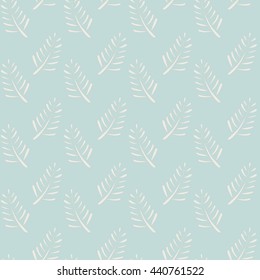Seamless pattern. Floral Design with leaves.
