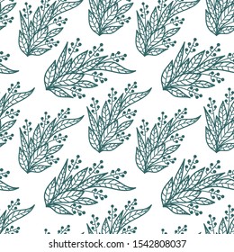 SEAMLESS PATTERN WITH FLORAL ELEMENTS