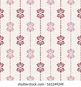 Seamless pattern with floral elements. 