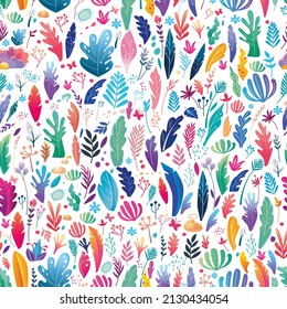 Seamless Pattern with floral elements 