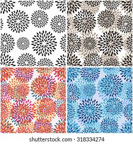 seamless pattern with floral elements