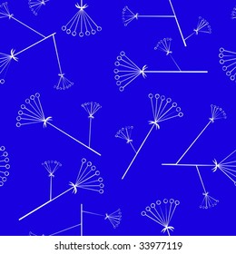 Seamless pattern with floral elements
