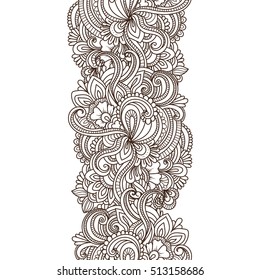 Seamless pattern with  floral  elements
