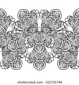 Seamless pattern with  floral  elements
