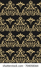 Seamless pattern with floral elements.