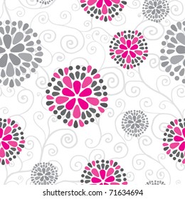 seamless pattern with floral elements