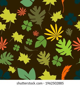 seamless pattern.  Floral elements,  for paper, cover, fabric, interior decor, and other users. Floral wall art home decor. Colorful.