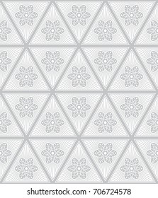 Seamless pattern with floral elements. Pastel colors.