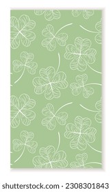 Seamless pattern with floral elements. Repeating design element for printing on fabric. Textile, tile and cotton. Blooming linear plants in minimalist style. Cartoon flat vector illustration
