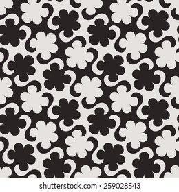Seamless pattern with floral elements. Vector illustration.
