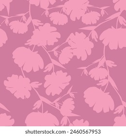 seamless pattern floral flower blossom leaves illustration doodle animal nature :for wallpaper, postcard, greeting cards, wedding invite