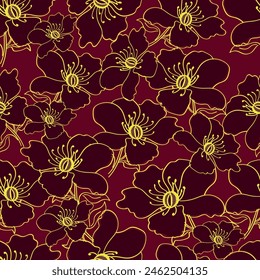 seamless pattern floral flower blossom leaves illustration doodle animal nature :for wallpaper, postcard, greeting cards, wedding invite