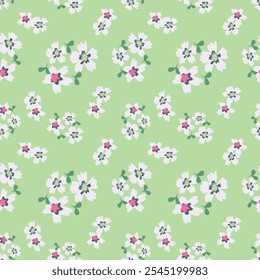 seamless pattern floral flower blossom leaves illustration doodle animal nature :for wallpaper, postcard, greeting cards, wedding invite