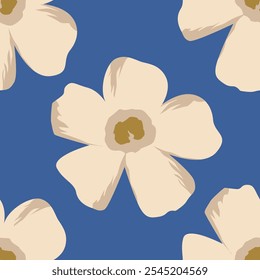 Patrón sin fisuras Flor Flor Flor Hojas Ilustración Doodle Animal Naturaleza :Para el Fondo de pantalla, postal, tarjetas de felicitación, invitación de boda