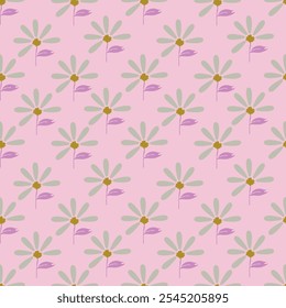 seamless pattern floral flower blossom leaves illustration doodle animal nature :for wallpaper, postcard, greeting cards, wedding invite
