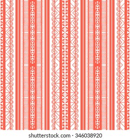 Seamless pattern. Floral folk ornament