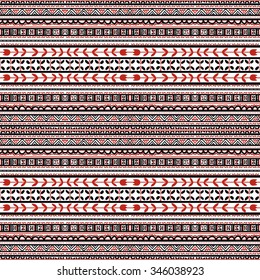 Seamless pattern. Floral folk ornament