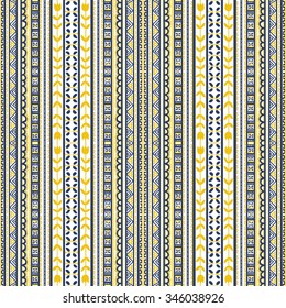 Seamless pattern. Floral folk ornament
