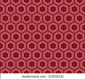 seamless pattern. floral geometric lace texture for design invitation, wallpaper, fabric. red color. Decorative background, tribal ethnic ornament
